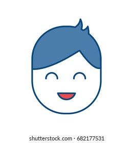 cartoon man icon