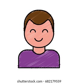 cartoon man icon