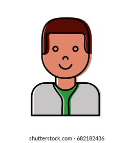 cartoon man icon