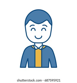 cartoon man icon