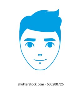 cartoon man icon