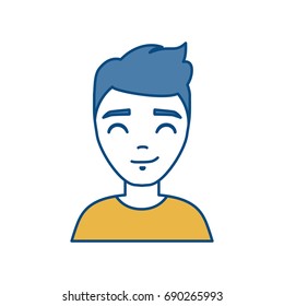 cartoon man icon