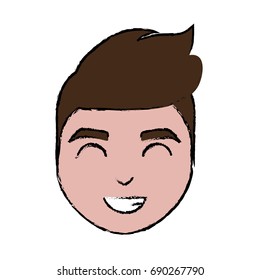 cartoon man icon