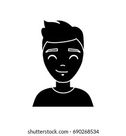 cartoon man icon