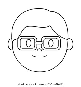cartoon man icon