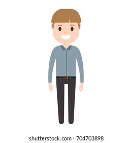 cartoon man icon