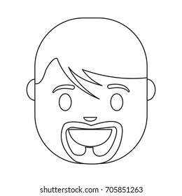cartoon man icon