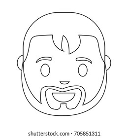 cartoon man icon