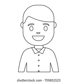 cartoon man icon