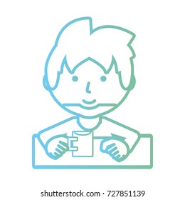 cartoon man icon 