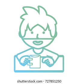 cartoon man icon 