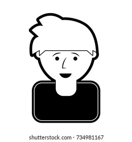 cartoon man icon