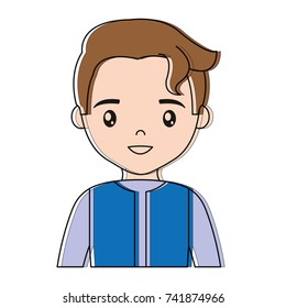 cartoon man icon