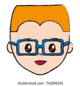 cartoon man icon
