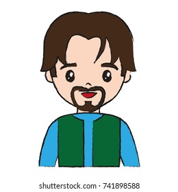 cartoon man icon