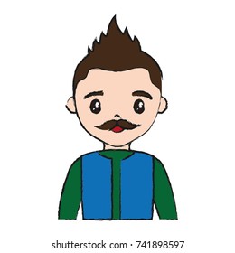 cartoon man icon