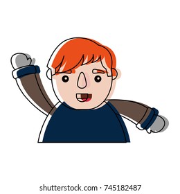 cartoon man icon