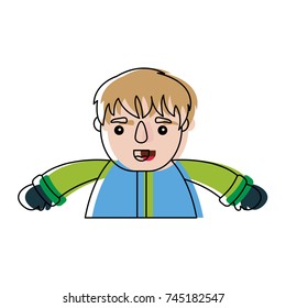 cartoon man icon