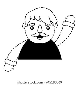 cartoon man icon