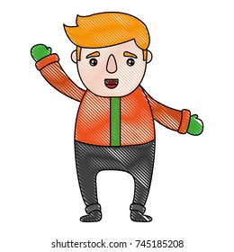 cartoon man icon