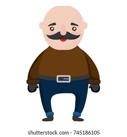 cartoon man icon