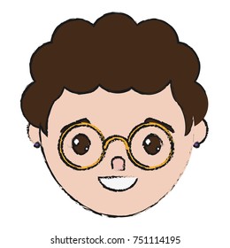 cartoon man icon