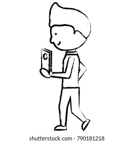 cartoon man icon