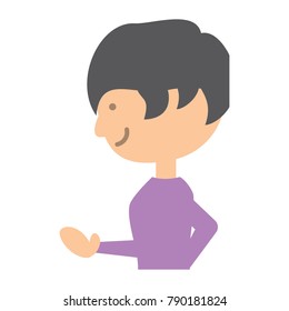 cartoon man icon