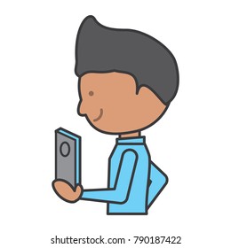 cartoon man  icon