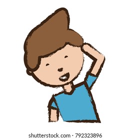 cartoon man icon