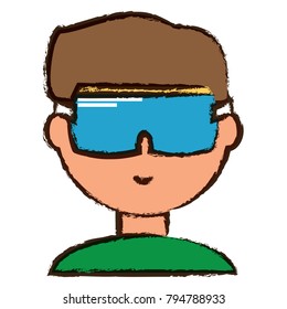 cartoon man icon
