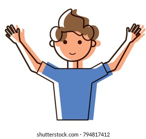 cartoon man icon