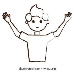 cartoon man icon