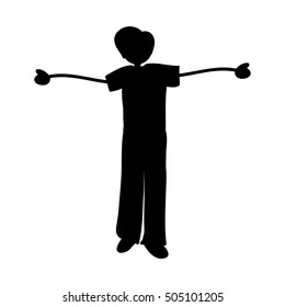 cartoon man icon image 