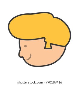 cartoon man icon image