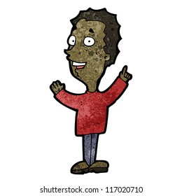 cartoon man with idea