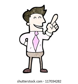 caricaturista con idea
