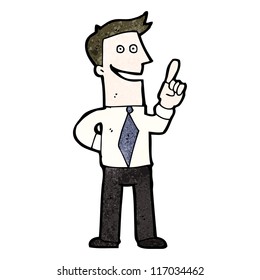 cartoon man with idea
