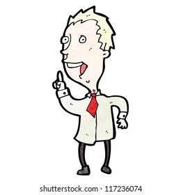 caricaturista con idea