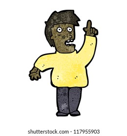 cartoon man with idea