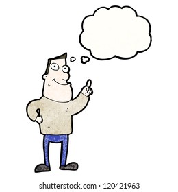 cartoon man with idea