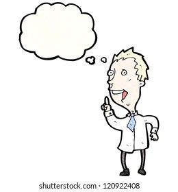 caricaturista con idea