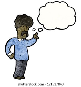caricaturista con idea