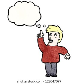 cartoon man with idea