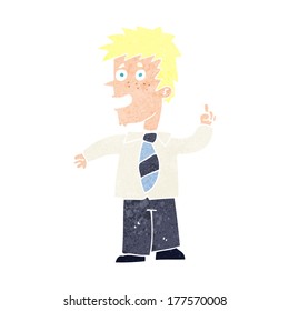 cartoon man with idea