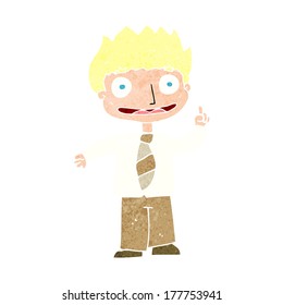 Cartoon-Mann mit Idee