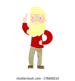 Cartoon-Mann mit Idee
