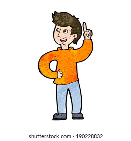 cartoon man with idea