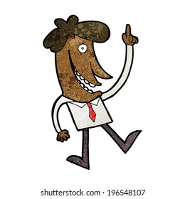 cartoon man with idea