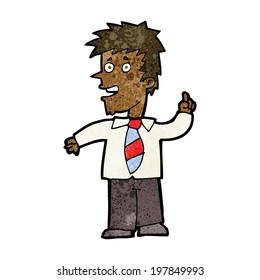 caricaturista con idea